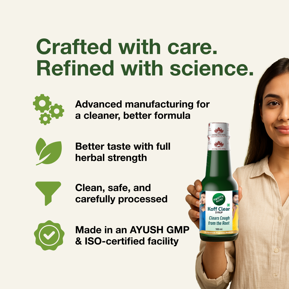 
                  
                    Amrith Noni Koff Clear (100 ml)
                  
                