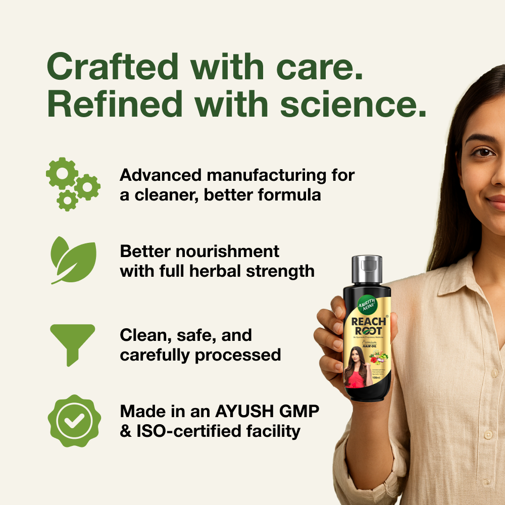 
                  
                    Amrith Noni Reach Root Premium Hair Oil
                  
                