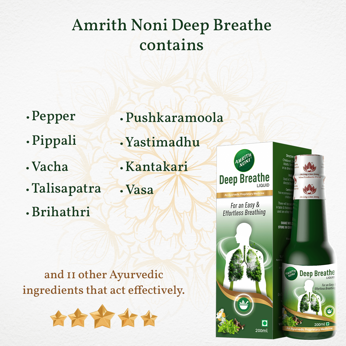 
                  
                    Amrith Noni Deep Breathe product with ingredients listed on a white background
                  
                