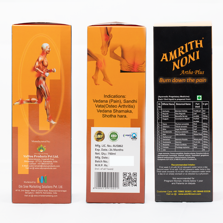 Buy Amrith Noni Artho Plus For Joint & Muscle Pain at Best Price ...