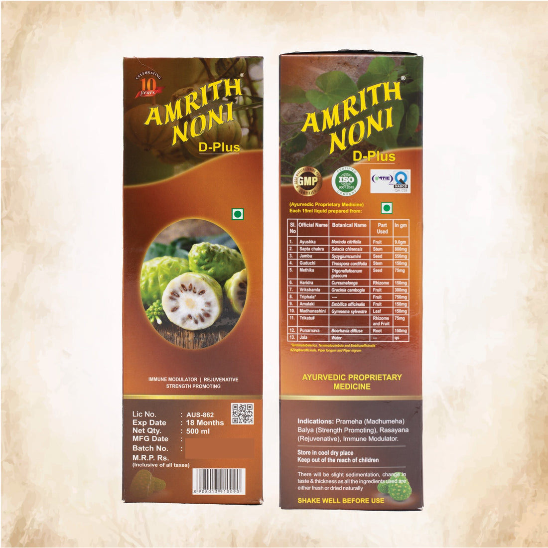 Buy Amrith Noni D Plus 500 ML For Diabetes Discount Price Amrith