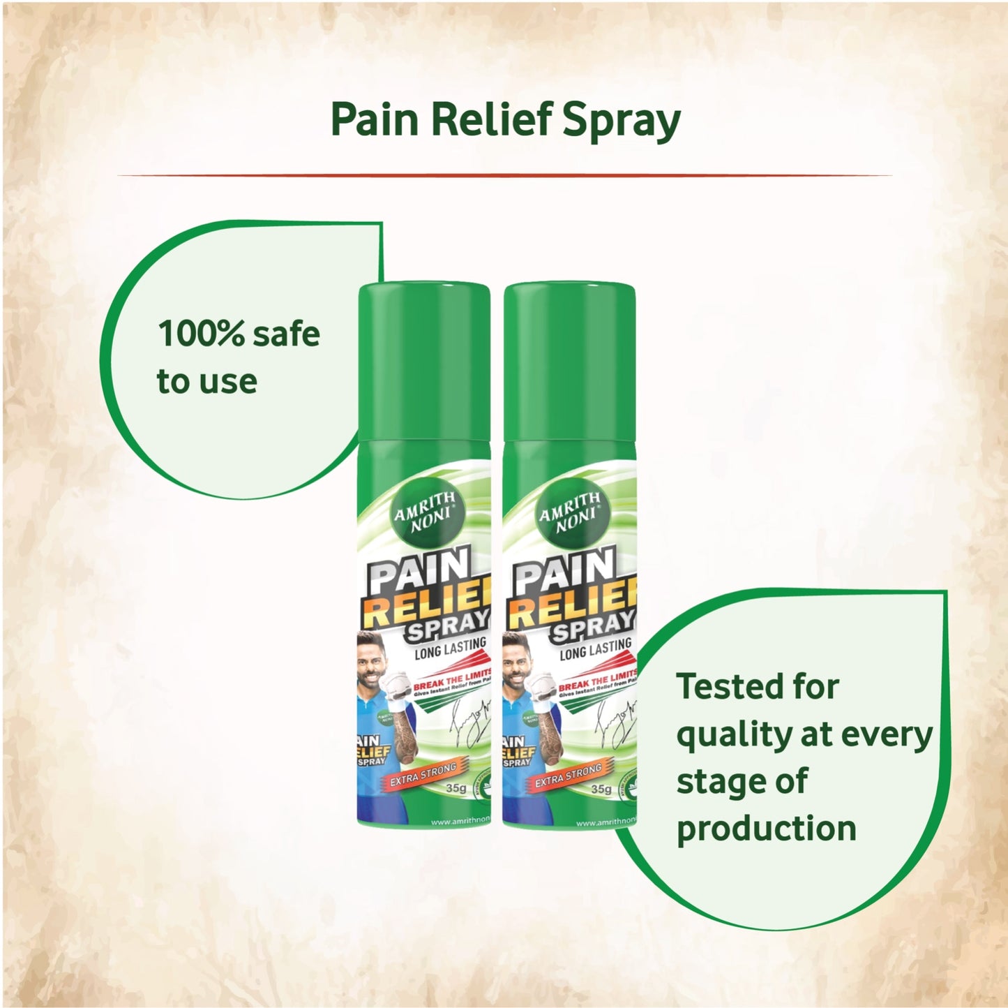
                  
                    Amrith Noni Pain Relief Spray - 35g
                  
                